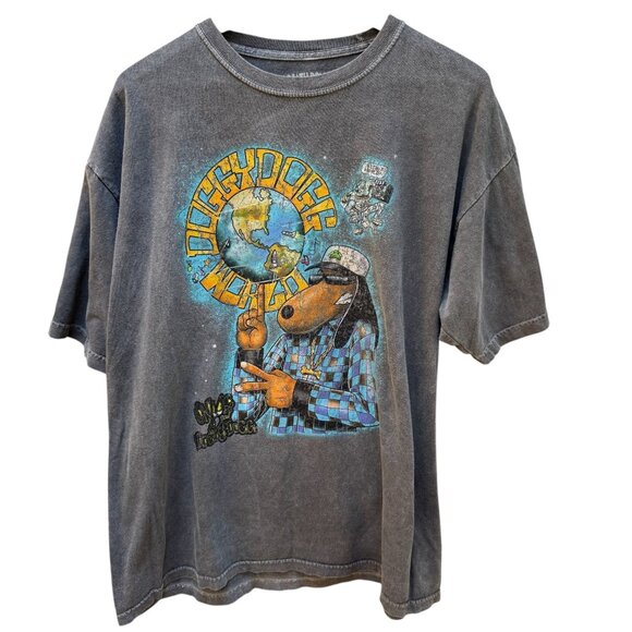 Death‎ Row Records T-Shirt Doggy Dogg World Graphic Ripple Short Sleeve Mens XL - Picture 1 of 3